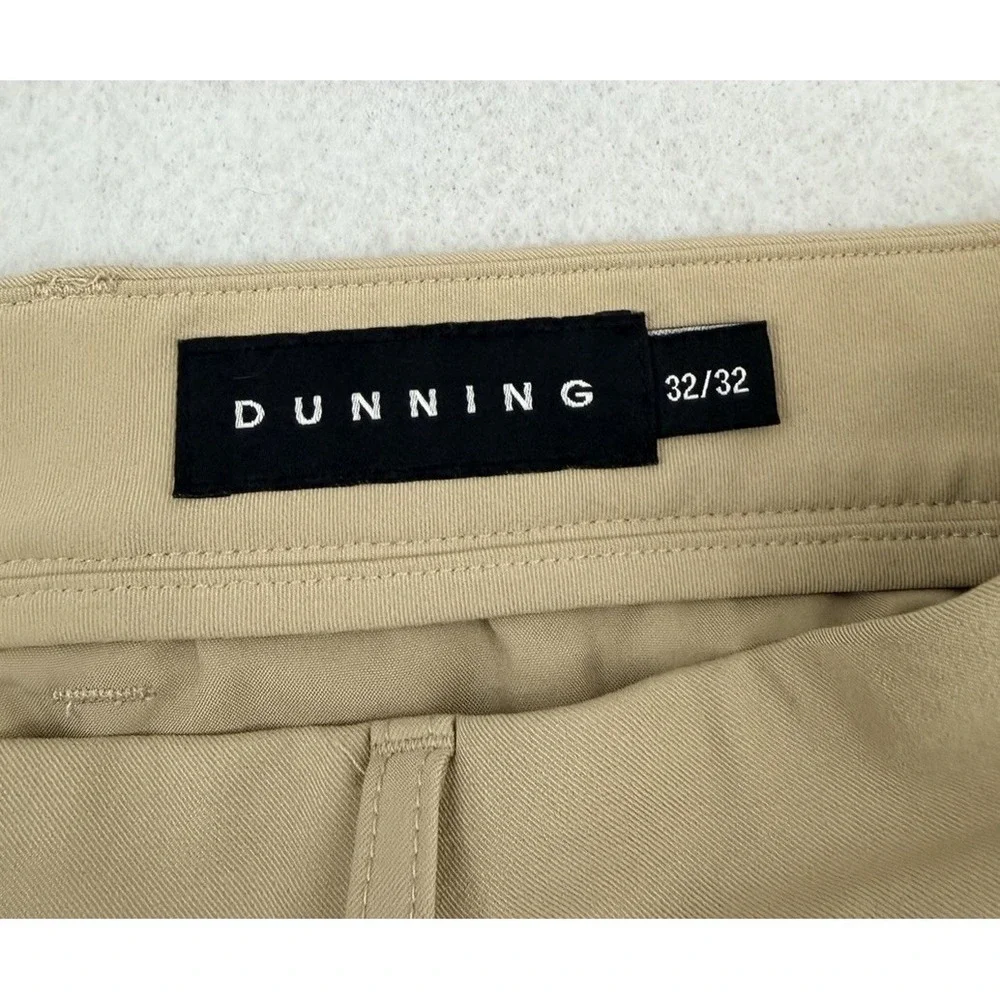 Dunning‎ Golf Khaki Performance Golf Pants Polyester Spandex Stretch, 32x32